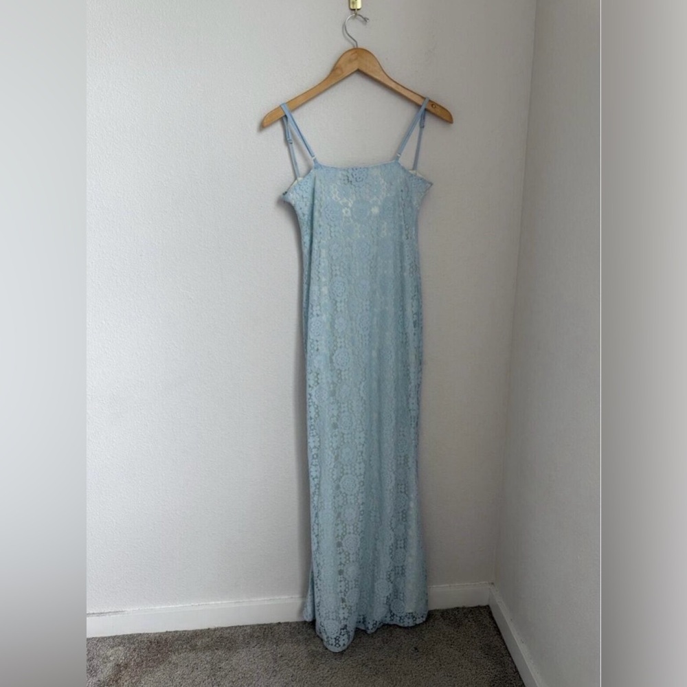 Peppermayo baby blue lace maxi dress - Picture 4 of 4